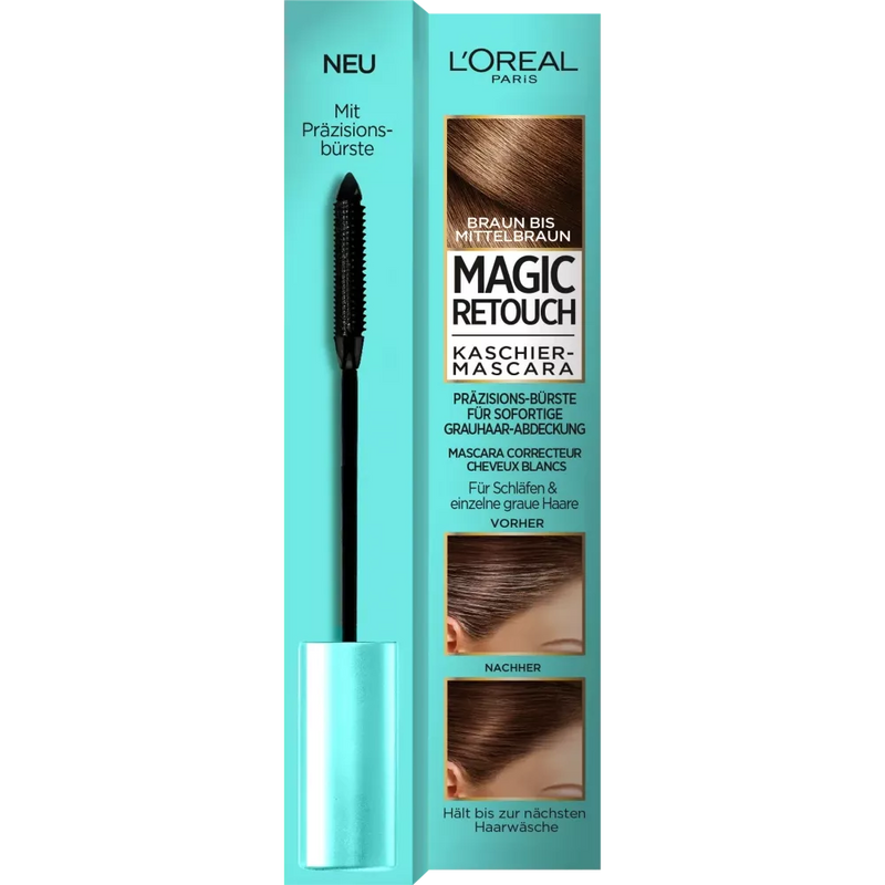 L'ORÉAL PARIS MAGIC RETOUCH Haarmasker bruin tot medium bruin, 8 ml