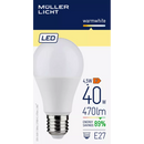Lampe LED Müller Licht 40W E27 470lm, 1 pièce.