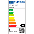 Lampe LED Müller Licht 40W E27 470lm, 1 pièce.