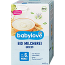 babylove Avond pap melk biologische griesmeel van 6.maand, 600 g