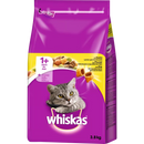 Nourriture sèche pour chat Whiskas, adulte 1+, poulet, 3,8 kg