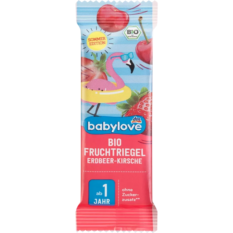 babylove Fruitreep Biologische Fruitreep Aardbei-Kers, 25 g
