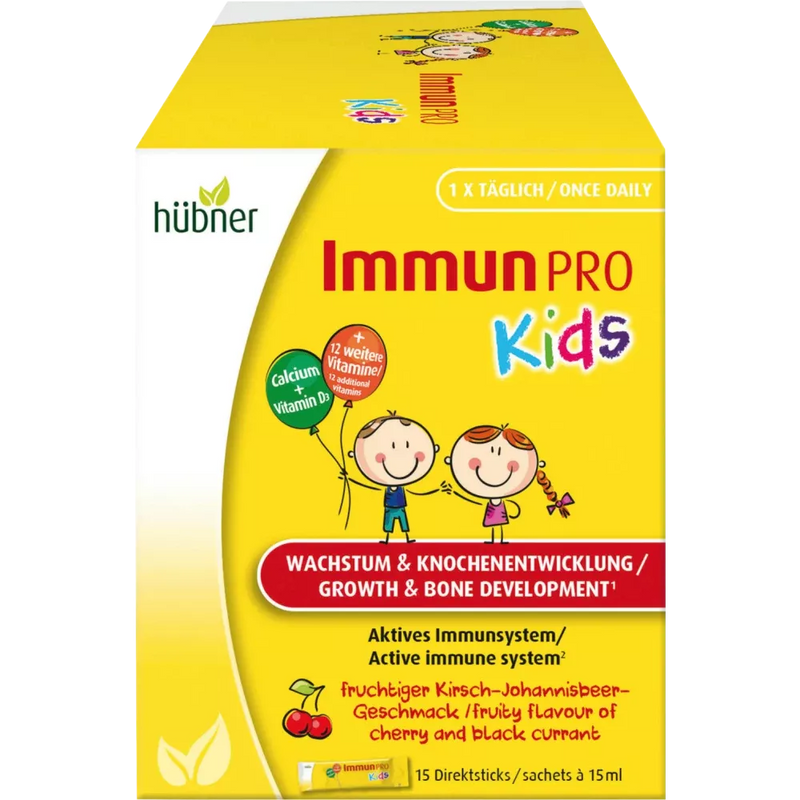 Hübner ImmunPro Kids, 15 stuks, 225 ml
