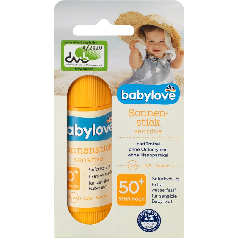 babylove Sun Stick Sensitive SPF 50+, 20 g