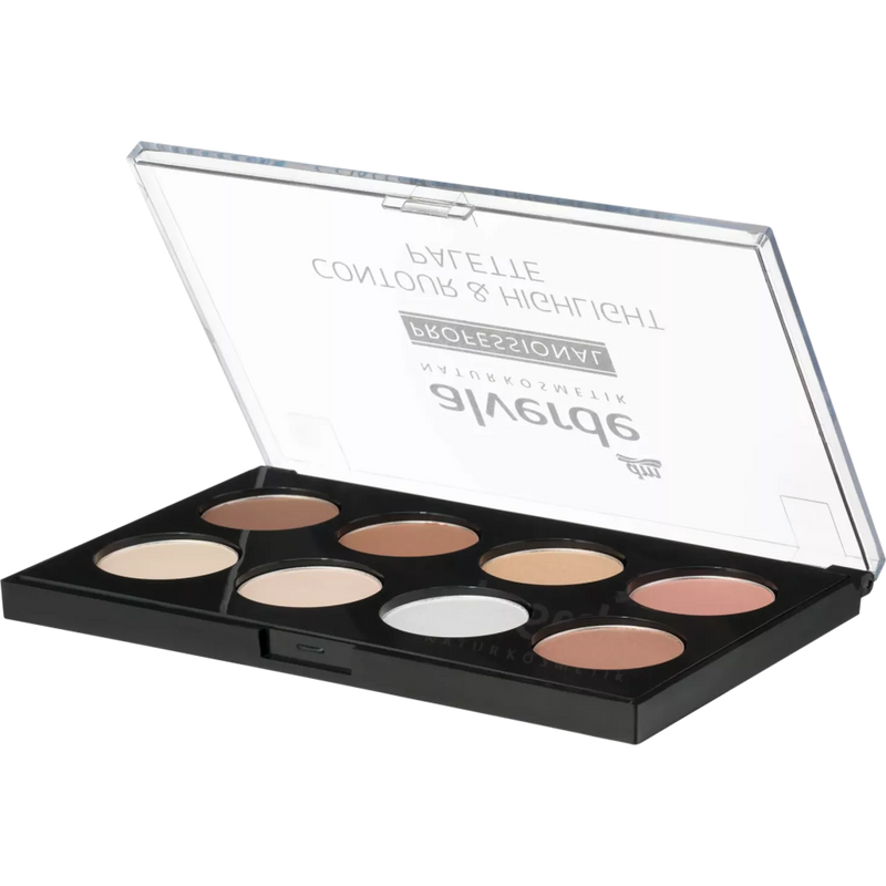 alverde NATURKOSMETIK Contour & Highlight Palette Professional, 8 g