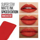 Maybelline New York Rouge à lèvres Super Stay Matte Ink Spiced Up 330 Innovator, 5 ml