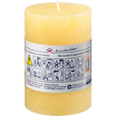 Bougie rustique Profissimo jaune soleil 100/68, 1 pièce