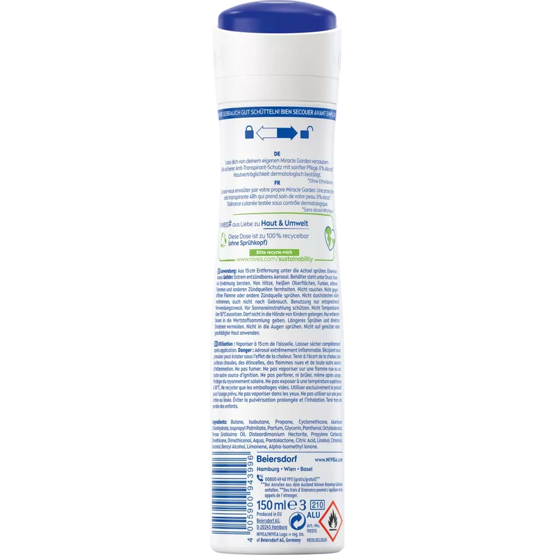NIVEA Deodorant Spray Lavendel & Lelietjes-van-Dalen, 150 ml