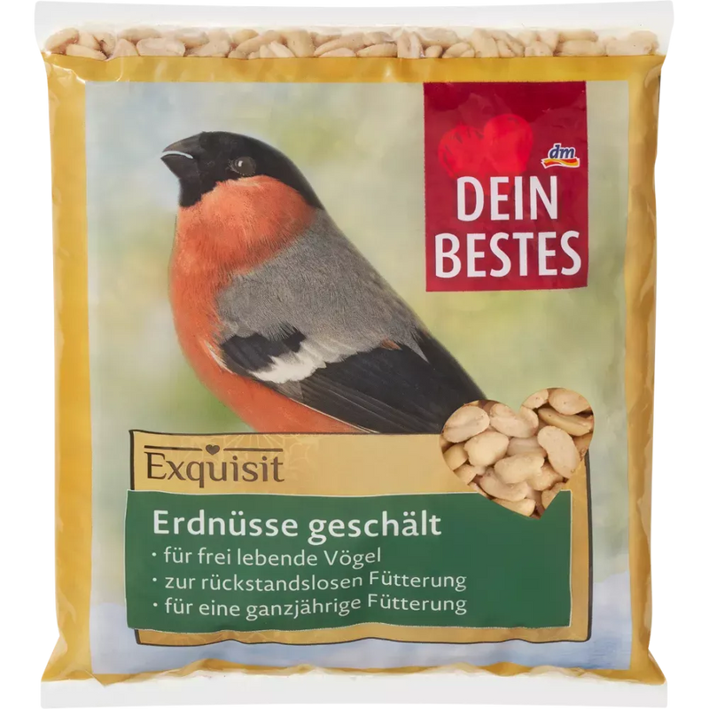 Dein Bestes Vogelzaad, pinda's gedopt, Exquisit, 750 g