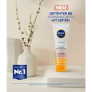 NIVEA SUN BB Cream, getinte zonnecrème gezicht, SPF 50+, 50 ml