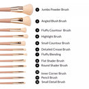 BH Cosmetics Brush Set Ivi Cruz X - Ensemble de 12 pinceaux pour le visage et les yeux avec sac, 1 pièce.