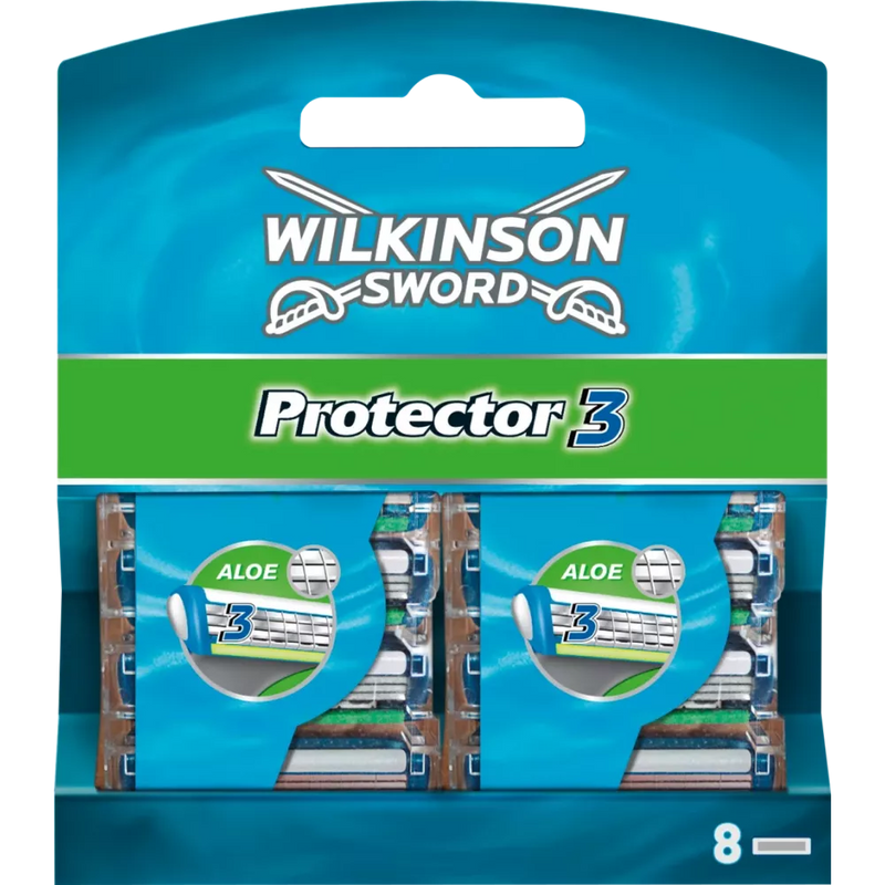 Wilkinson Scheermesjes, Protector 3, 8 stuks