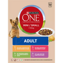 PURINA ONE Natvoer, hond mini met kip, rund, kalkoen & lam, multipack (10x100 g), 1 kg