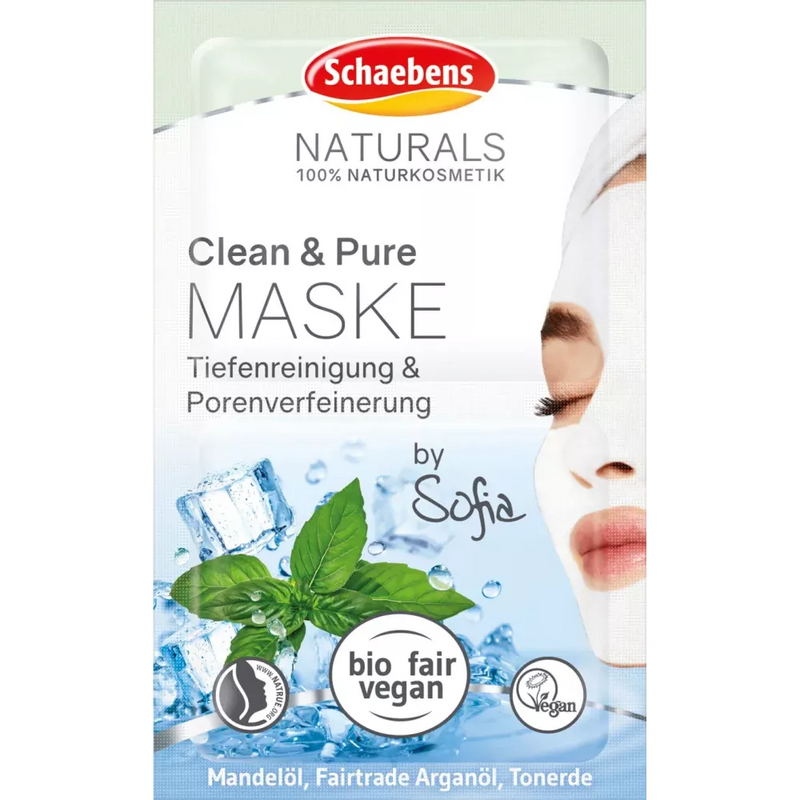 Schaebens Gezichtsmasker Naturals Clean & Pure, 10 ml