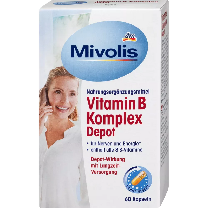 Mivolis Vitamine B Complex Depot, Capsules 60 stuks.