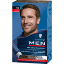 Schwarzkopf Men Perfect Gel Teinté Intensif Anti-Gris 50 Châtain Clair Naturel, 1 pièce