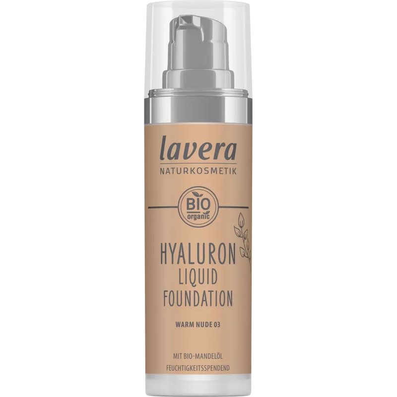 lavera Foundation Hyaluron Liquid 03 Warm Nude, 30 ml