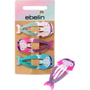 ebelin Haarclips zeemeermin vorm, 3 stuks.