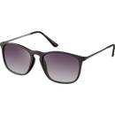 Lunettes de soleil SUNDANCE avec monture noire recyclée et teinte violette, 1 pièce