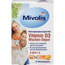 Mivolis Vitamine D3 Week Depot, capsules molles 12 pièces, 5 g