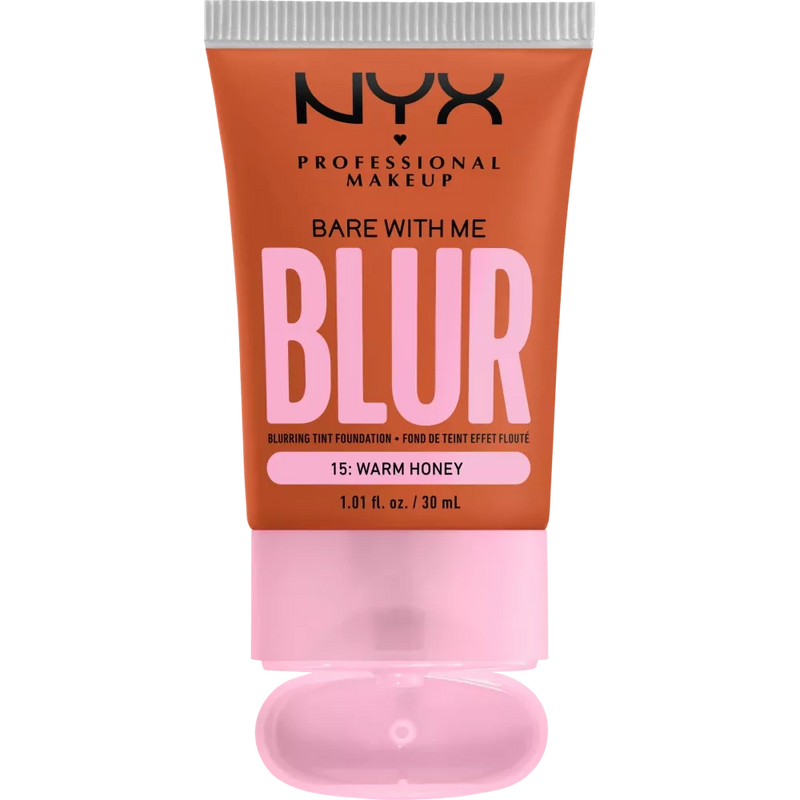 NYX PROFESSIONAL MAKEUP Foundation Bare With Me Blur Tint 15 Warm Honey, 30 ml
