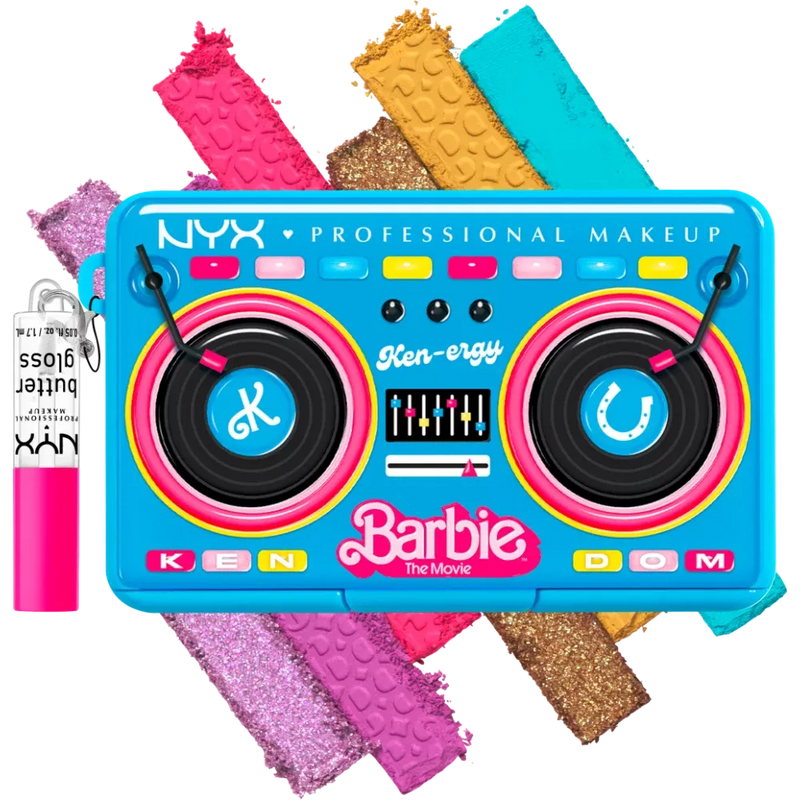 NYX PROFESSIONAL MAKEUP Palette de couleurs Barbie Mini Color TURN UP THE KEN-ERGY! 02, 1 pièce