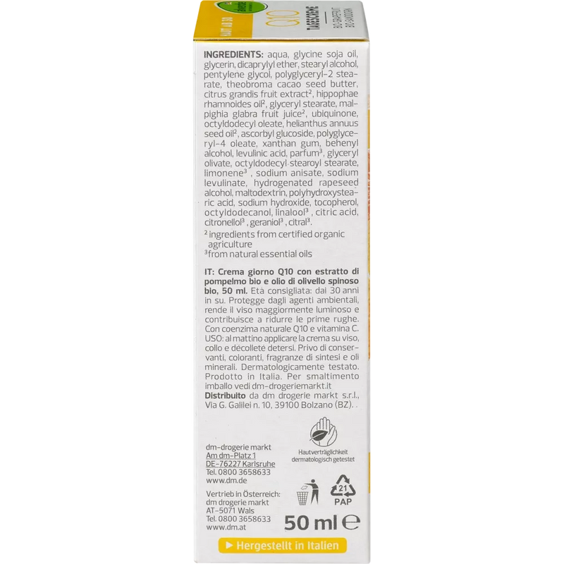 alverde NATURKOSMETIK Gezichtscrème Q10, 50 ml