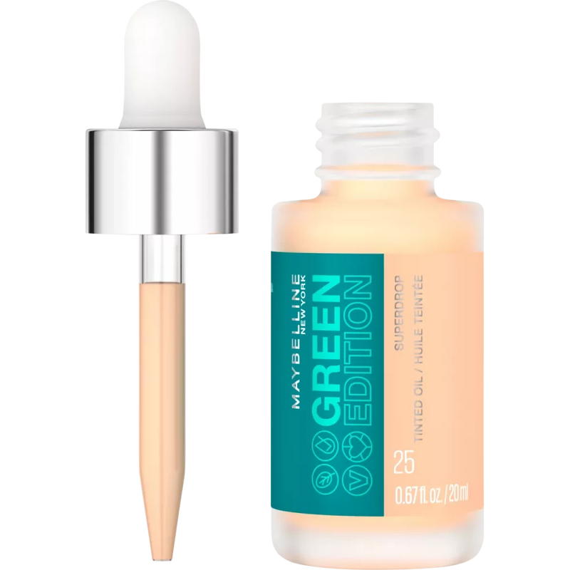 Maybelline New York Foundation Green Edition Superdrop getinte droge olie 25, 20 ml