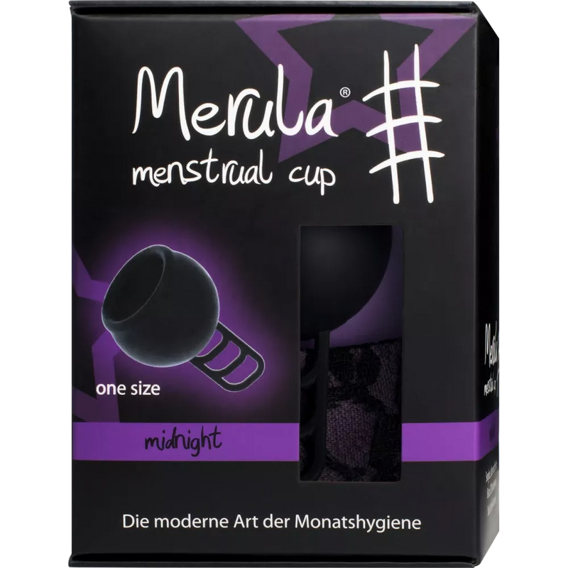 Merula Menstruatiecup zwart, 1 stuk