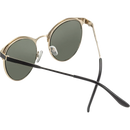 SUNDANCE Metalen zonnebril in zwartgoud met donkere tint, 1 stuk