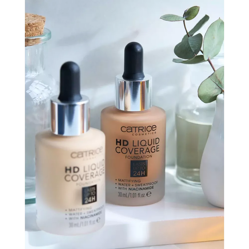 Catrice Foundation Liquid HD Coverage Waterproof 048 Desert Beige, 30 ml