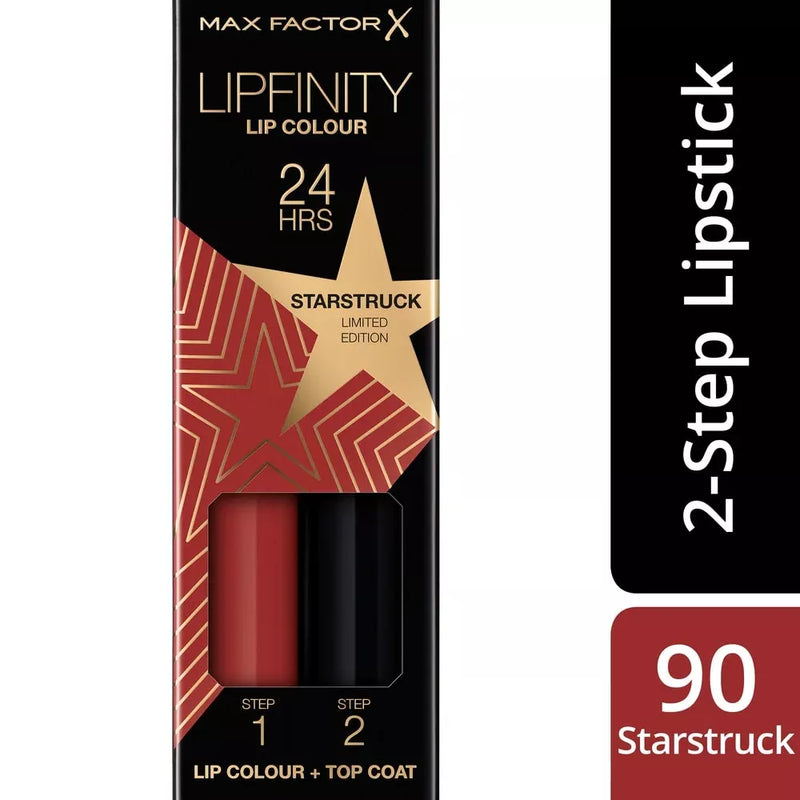 MAX FACTOR Lipstick Lipfinity Lip Colour Rising Stars Collection Starstruck 90, 23 g