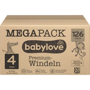 Couches babylove Premium taille 4, Maxi, 8-14 kg, Megapack, 126 pcs.