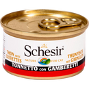 Schesir Katten Natvoer, tonijn & garnalen, 85 g