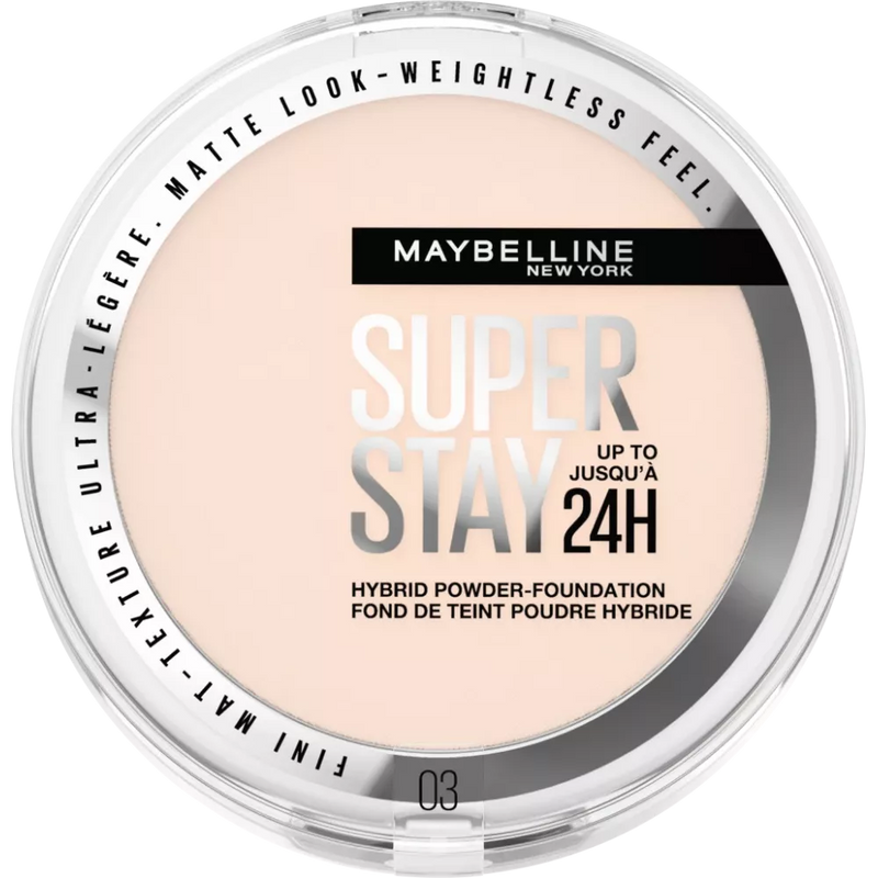 Maybelline New York Foundation Poeder Super Stay Hybrides 03, 9 g