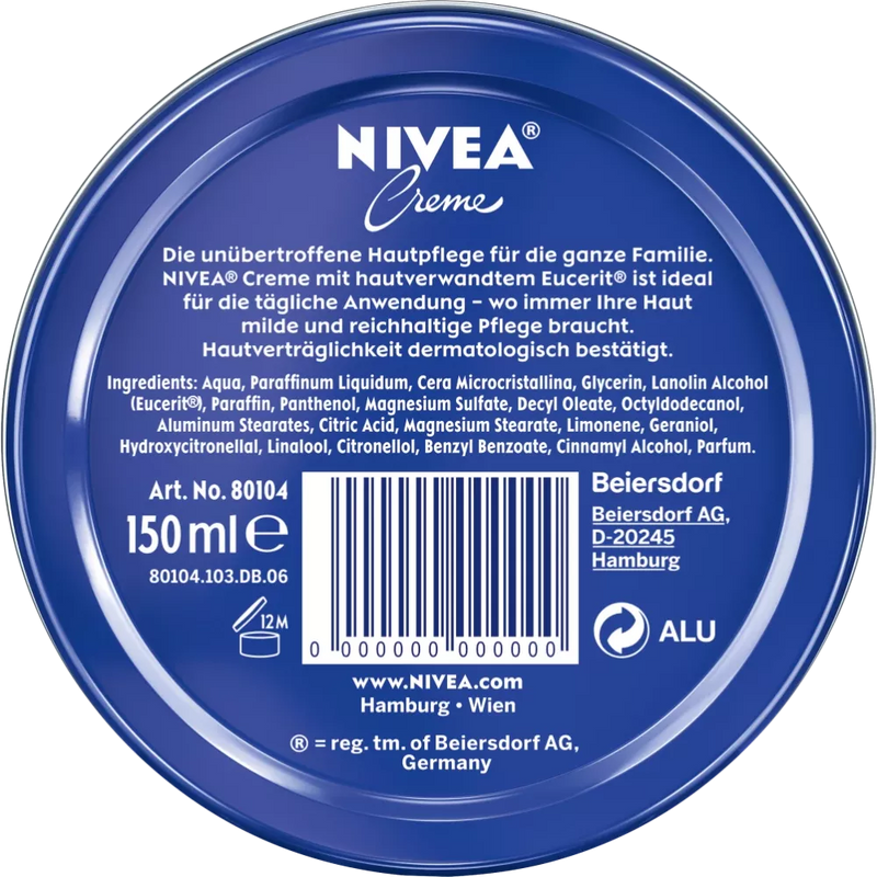 NIVEA Verzorgingscrème in een blik, 150 ml