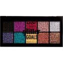 NYX PROFESSIONAL MAKEUP Palette de fards à paupières Glitter Goals Cream Pro 01, 12 g