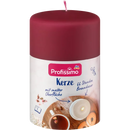 Bougie Profissimo mat bordeaux, 1 pièce
