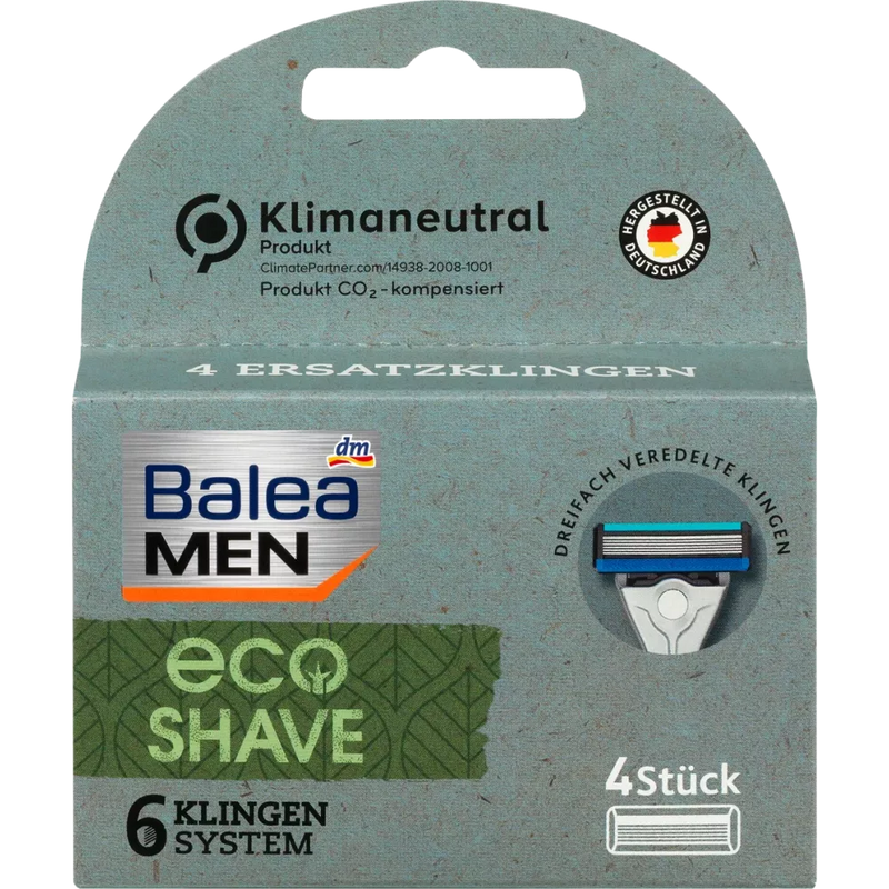 Balea MEN Reservemesjes Eco Shave, 4 stuks
