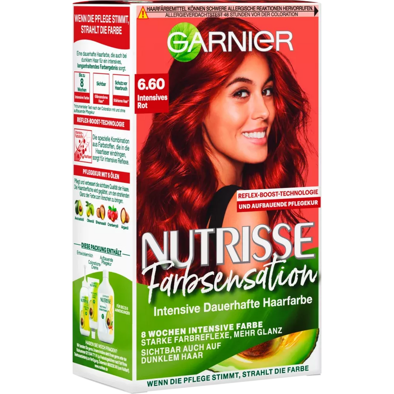 Nutrisse Haarkleuring Sensation 6.60 Intens rood, 1 st