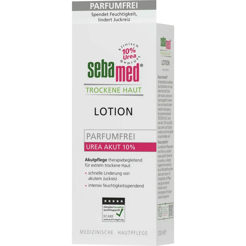 sebamed Body lotion droge huid Urea Acute (10%), parfumvrij, 200 ml