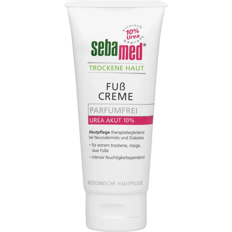 sebamed Voetcrème droge huid, Urea Acute (10%), parfumvrij, 100 ml