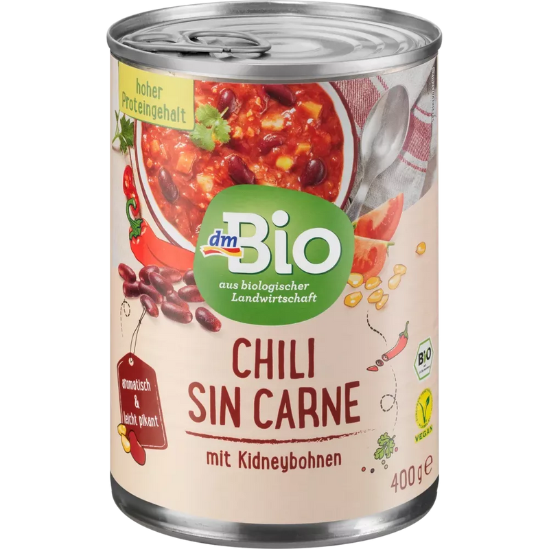 dmBio Stoofpotje, Chili sin Carne, veganistisch, 400 g