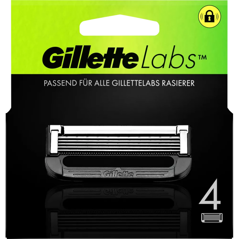 Gillette Labs Scheermesjes, 4 stuks