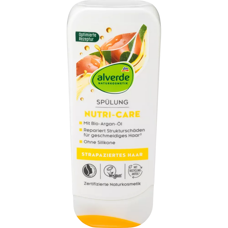 alverde NATURKOSMETIK Conditioner Nutri Care Biologische Arganolie en Biologisch Jojoba Extract , 200 ml