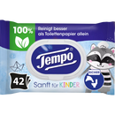 Tempo Vochtige toiletdoekjes Zacht voor kinderen, 42 stuks