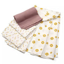 babylove Gaasdoeken bloemen/roze, 3 stuks