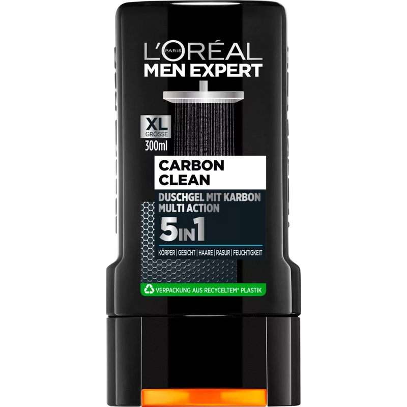 L'ORÉAL PARIS MEN EXPERT Douchegel Carbon Clean 5in1 Multiaction, 300 ml