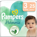 Couches Pampers Harmonie taille 3 Midi (6-10 kg), 25 pièces.