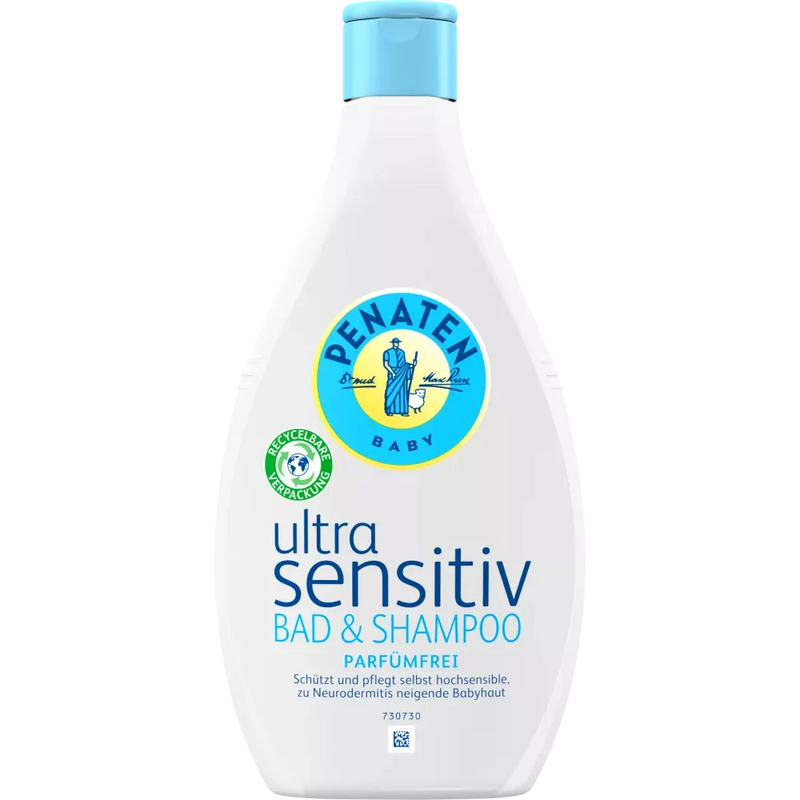 Penaten Badadditief bad & shampoo ultra sensitive, 400 ml